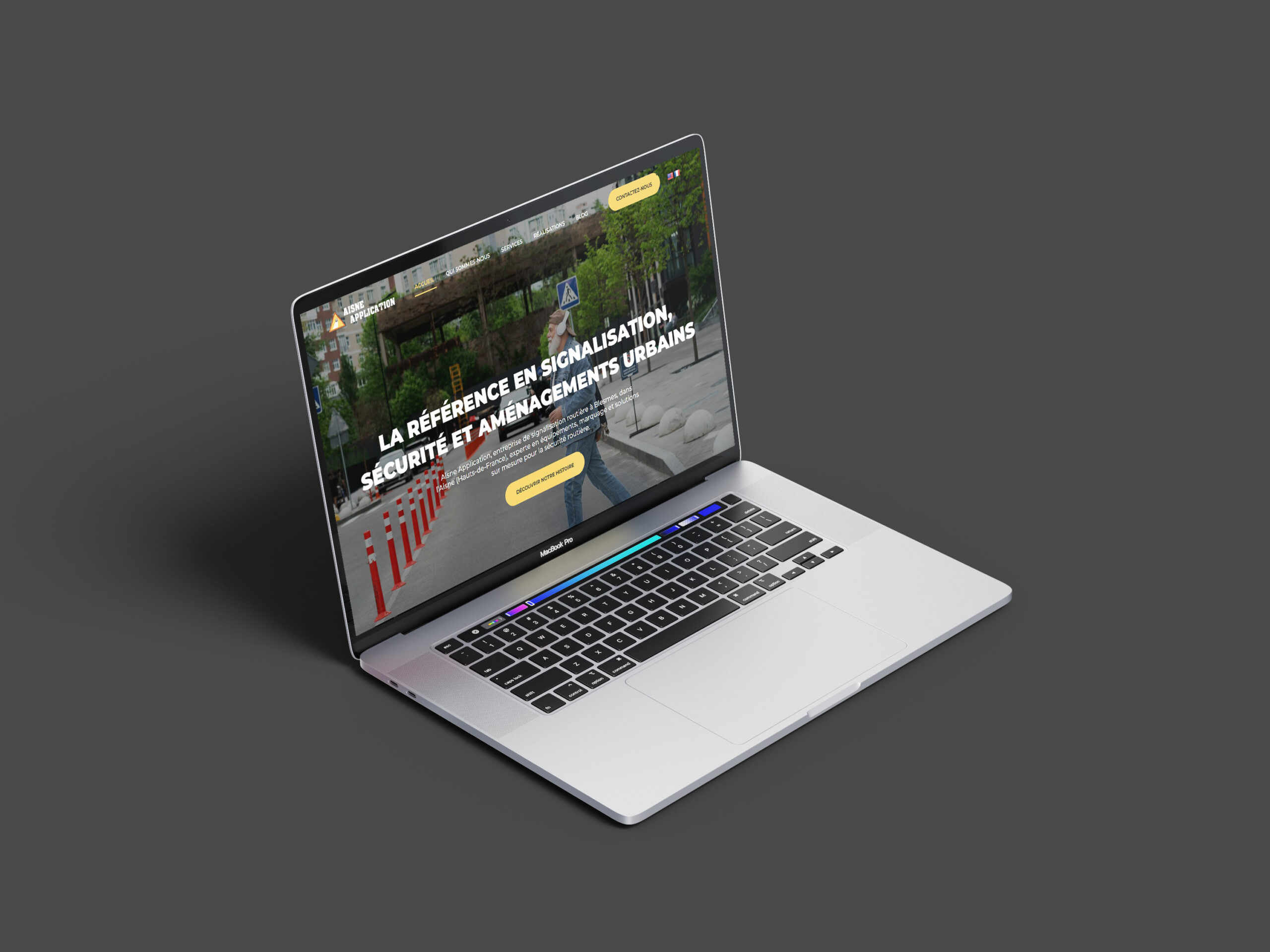 Mockup site web Aisne Application