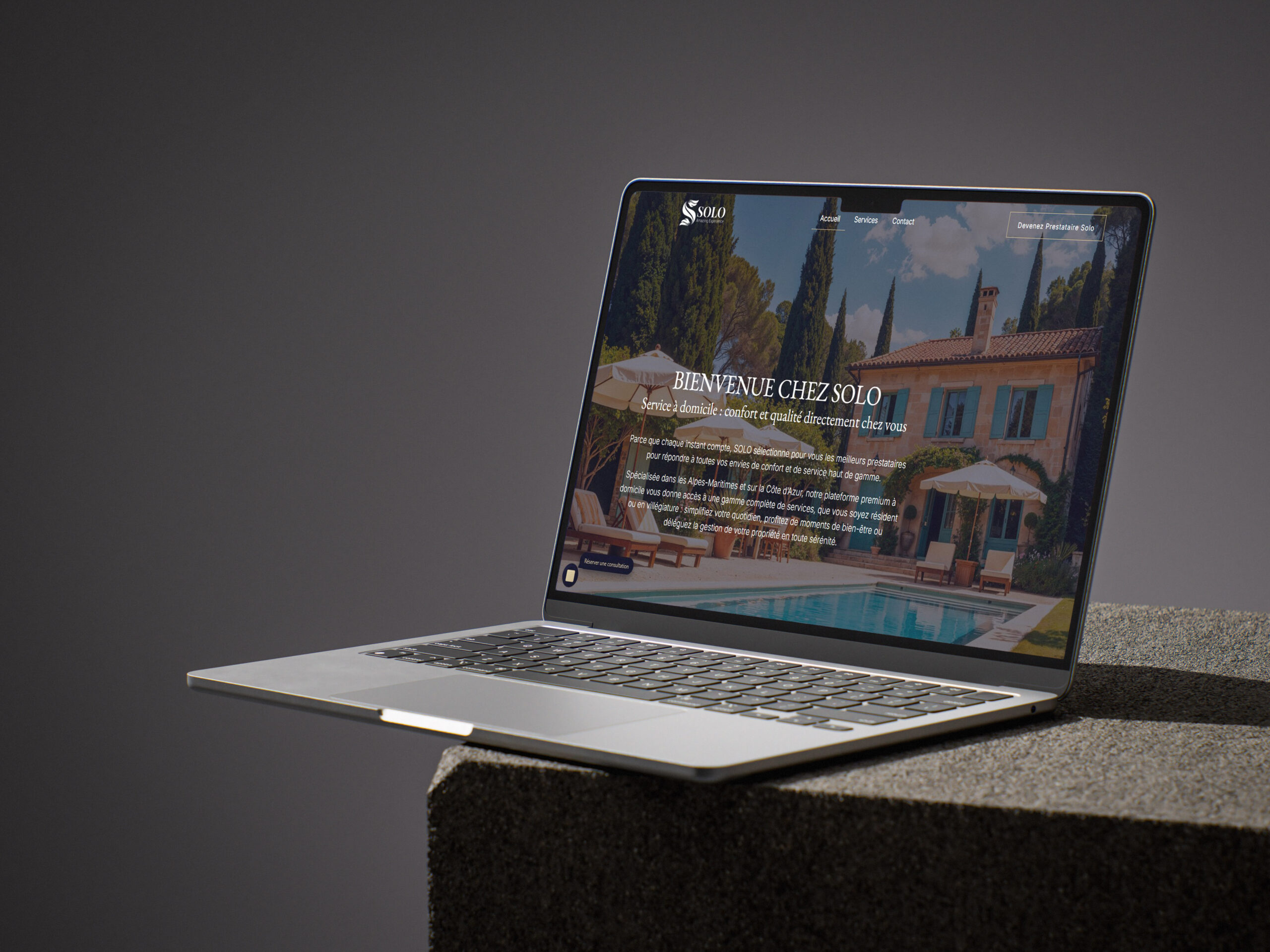 Mockup site web SOLO Amazing Experience