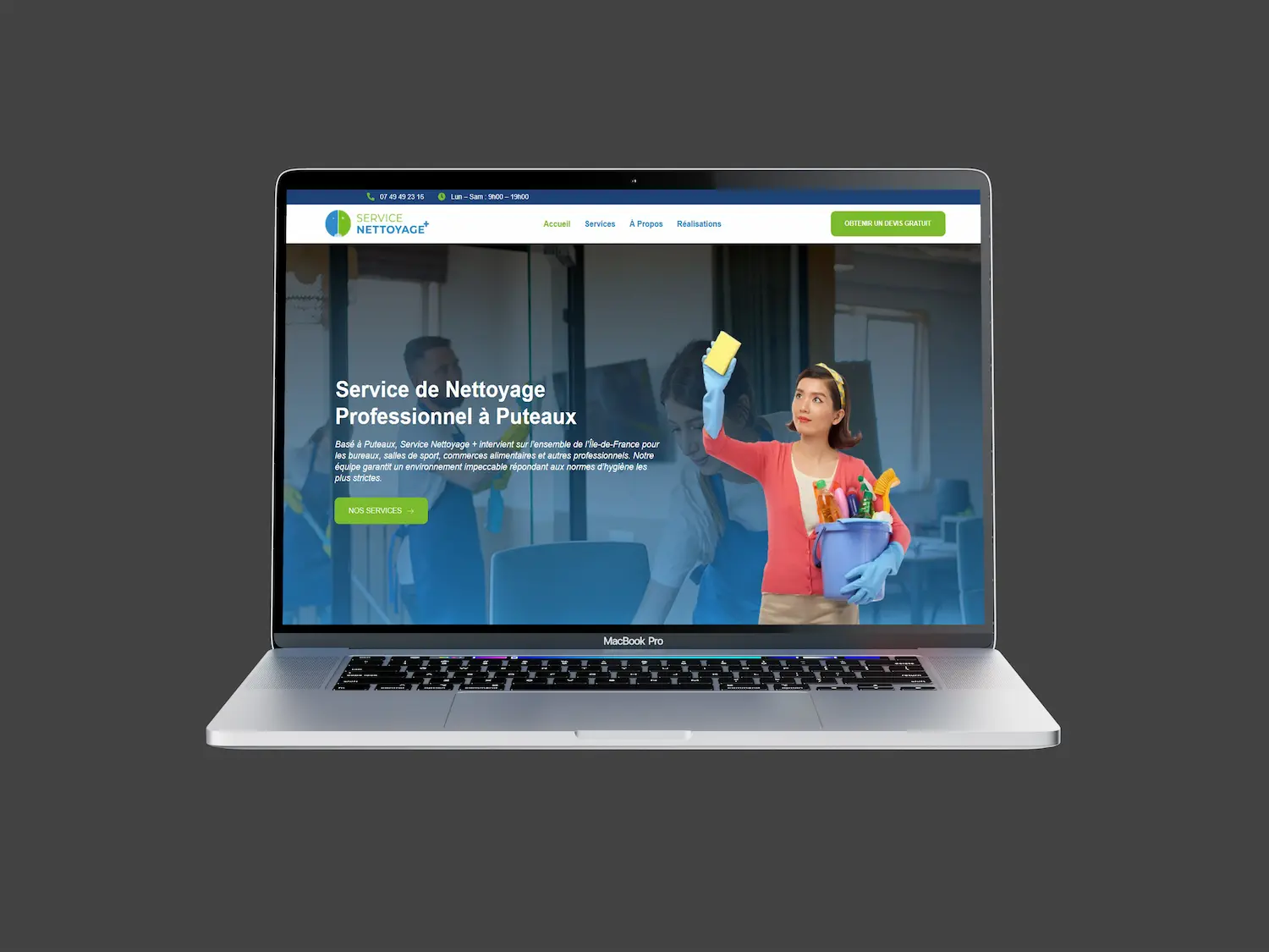 Site web Service Nettoyage +