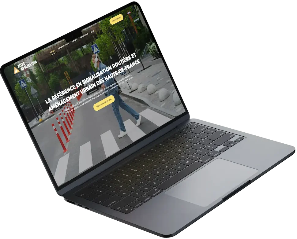 Mockup site web Aisne Application