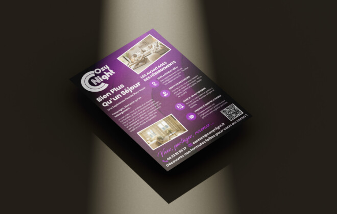 Mockup 2 du flyer créer pour cosynight
